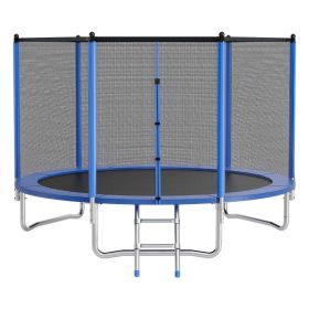 VEVOR Outdoor Trampoline, 10FT Round Recreational Trampoline with Enclosure Net, ASTM Approved, Heavy Duty Trampolines, Max 330 lbs Weight Capaci