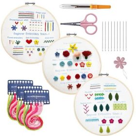 English Novice Handmade Sewing Kit Lu Embroidery Cross Practice Bag (Option: Style2-Bamboo Stretch 20cm)