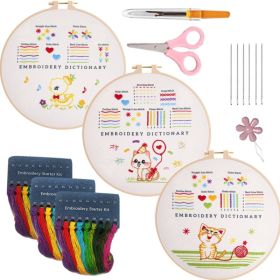 English Novice Handmade Sewing Kit Lu Embroidery Cross Practice Bag (Option: Style4-Bamboo Stretch 20cm)