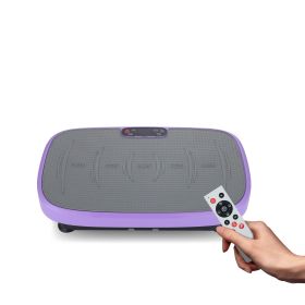 Vibration Plate Fitness Platform, Whole Body Exercise Machine for Lymphatic Drainage, Shaking Workout Board with 120 Speed Levels (Main Material: Rubber, Main Color: Pink)